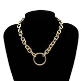 Gothic Short Chain Exaggerated Metal Fashion Love