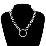 Gothic Short Chain Exaggerated Metal Fashion Love