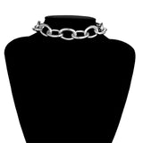 Gothic Short Chain Exaggerated Metal Fashion Love