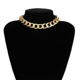 Gothic Short Chain Exaggerated Metal Fashion Love