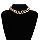 Gothic Short Chain Exaggerated Metal Fashion Love
