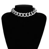 Gothic Short Chain Exaggerated Metal Fashion Love