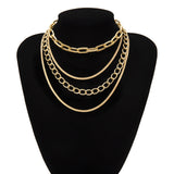 Gothic Short Chain Exaggerated Metal Fashion Love