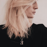 Steel Letters Necklaces, Women/Men's Jewelry