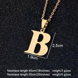 Steel Letters Necklaces, Women/Men's Jewelry