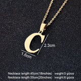 Steel Letters Necklaces, Women/Men's Jewelry