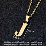 Steel Letters Necklaces, Women/Men's Jewelry