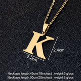 Steel Letters Necklaces, Women/Men's Jewelry