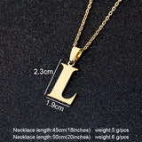 Steel Letters Necklaces, Women/Men's Jewelry
