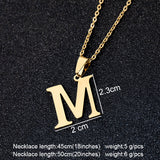 Steel Letters Necklaces, Women/Men's Jewelry
