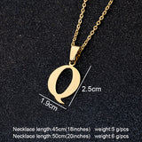 Steel Letters Necklaces, Women/Men's Jewelry