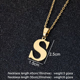 Steel Letters Necklaces, Women/Men's Jewelry