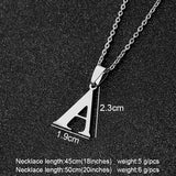Steel Letters Necklaces, Women/Men's Jewelry