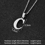 Steel Letters Necklaces, Women/Men's Jewelry