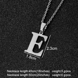 Steel Letters Necklaces, Women/Men's Jewelry