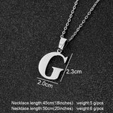 Steel Letters Necklaces, Women/Men's Jewelry