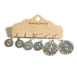 Multiple Drop Earrings Set, Women's Jewelry