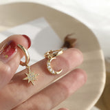 Star And Moon Earrings, Women's Jewelry
