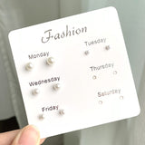 Heart Star Mini Earrings Set, Women 's Jewelry