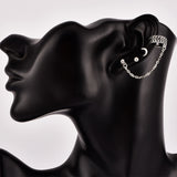 Vintage Boho Moon Earrings, Women's Jewelry