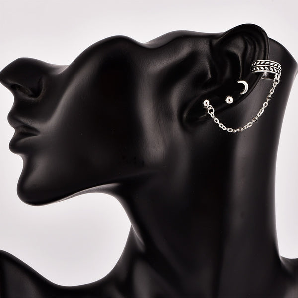 Vintage Boho Moon Earrings, Women's Jewelry