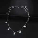 Heart & Star Pendant Necklace Choker, Women's  Jewelry