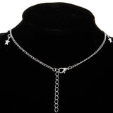 Heart & Star Pendant Necklace Choker, Women's  Jewelry