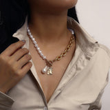 Pearl Angel Pendant Necklace, Women's Jewelry