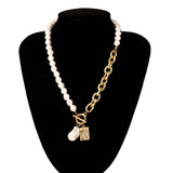 Pearl Angel Pendant Necklace, Women's Jewelry