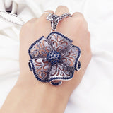 Flower Long Necklace Women New Fashion Jewelry
