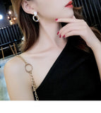 Round Shiny Earrings, Women's Jewelry