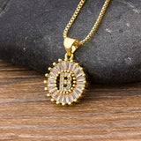 Letter Charm Necklace, Women's Jewelry