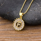 Letter Charm Necklace, Women's Jewelry
