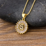 Letter Charm Necklace, Women's Jewelry