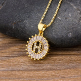 Letter Charm Necklace, Women's Jewelry