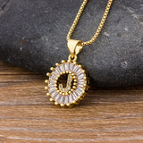 Letter Charm Necklace, Women's Jewelry