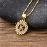 Letter Charm Necklace, Women's Jewelry