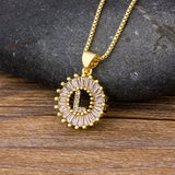 Letter Charm Necklace, Women's Jewelry