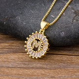 Letter Charm Necklace, Women's Jewelry