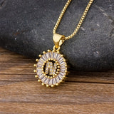 Letter Charm Necklace, Women's Jewelry