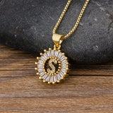 Letter Charm Necklace, Women's Jewelry