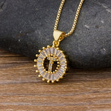 Letter Charm Necklace, Women's Jewelry