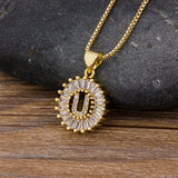 Letter Charm Necklace, Women's Jewelry