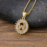 Letter Charm Necklace, Women's Jewelry