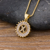 Letter Charm Necklace, Women's Jewelry