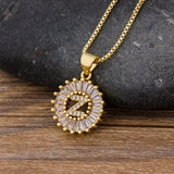 Letter Charm Necklace, Women's Jewelry