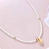 Bohemian Green Shell Choker Necklace, Women's Jewelry