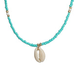 Bohemian Green Shell Choker Necklace, Women's Jewelry