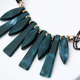 Luxury Long Charm Necklace Earrings Set, Women's Jewelry