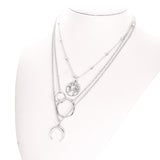 Retro Moon Necklace, Women's Jewelry